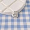 999 Sterling Silver Matte Chinese-Style Baby Peace Lock Pendant Bracelet Necklace