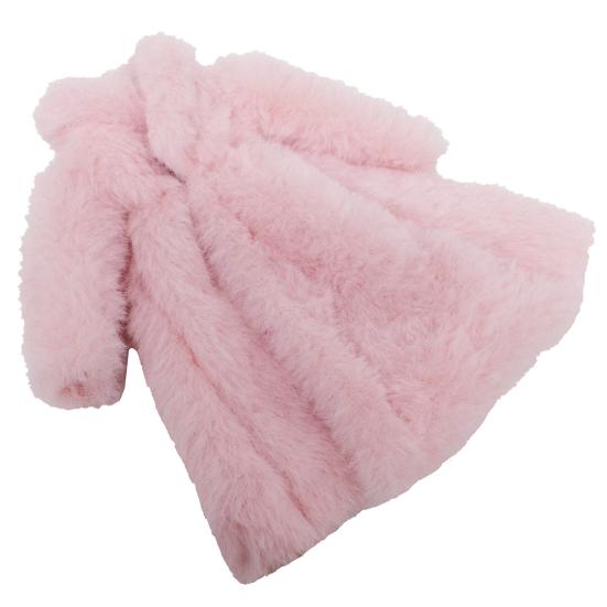 30cm Miniatur Puppenhaus Flauschige Prinzessinnenkleidung Fellmantel für Puppenzubehör