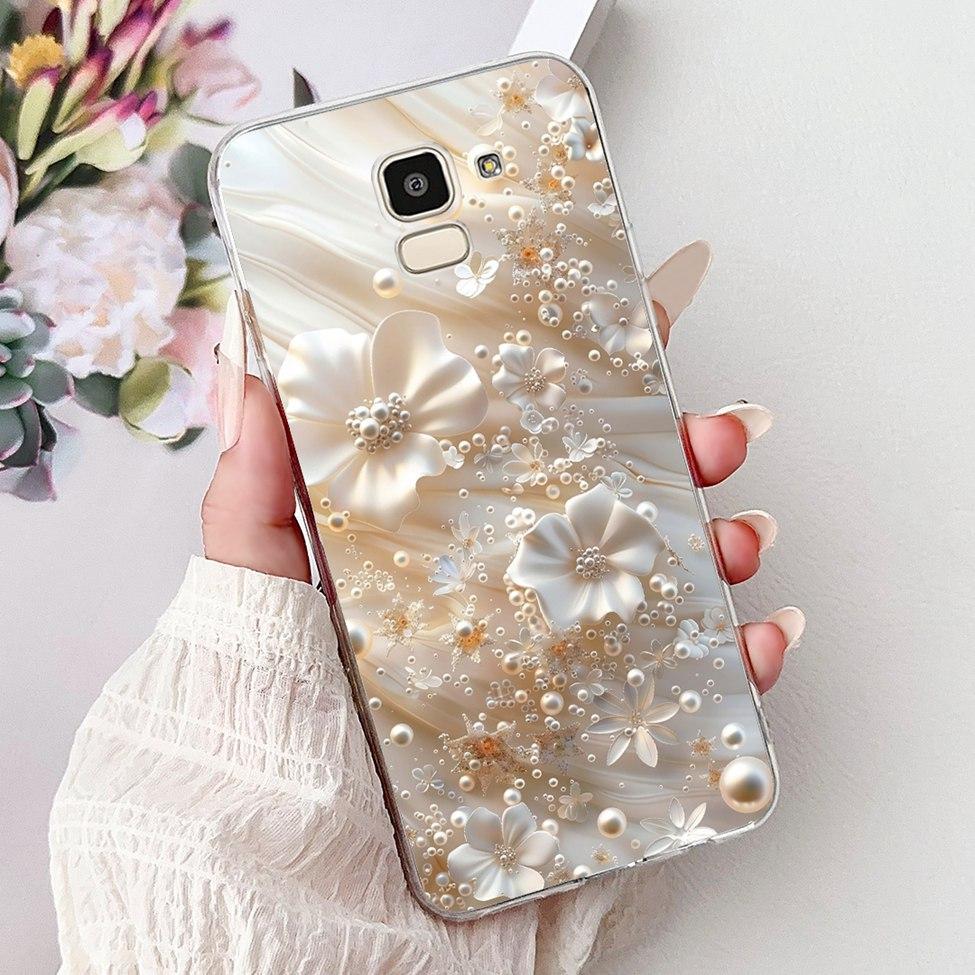 Clear For Samsung J6 2018 Case SM-J600F Cute Fashion Funny Painted Back Cover For Samsung Galaxy J6 2018 Phone Case J600G J600FN