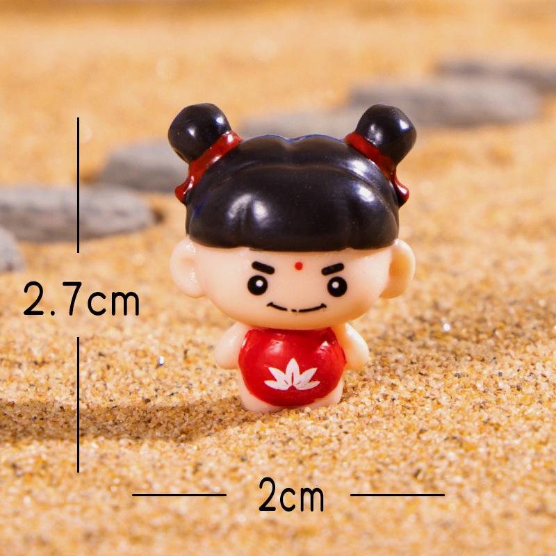 Micro-landscape Journey To The West, Cute Resin Doll, Cartoon Sun Wukong Car Model Decorative Item