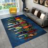 Vegetable Grains Spices Fruit Seasoning Kitchen Area Rug,Carpet for Living Room Sofa Doormat Decoration,Mat Non-slip Floor Mat