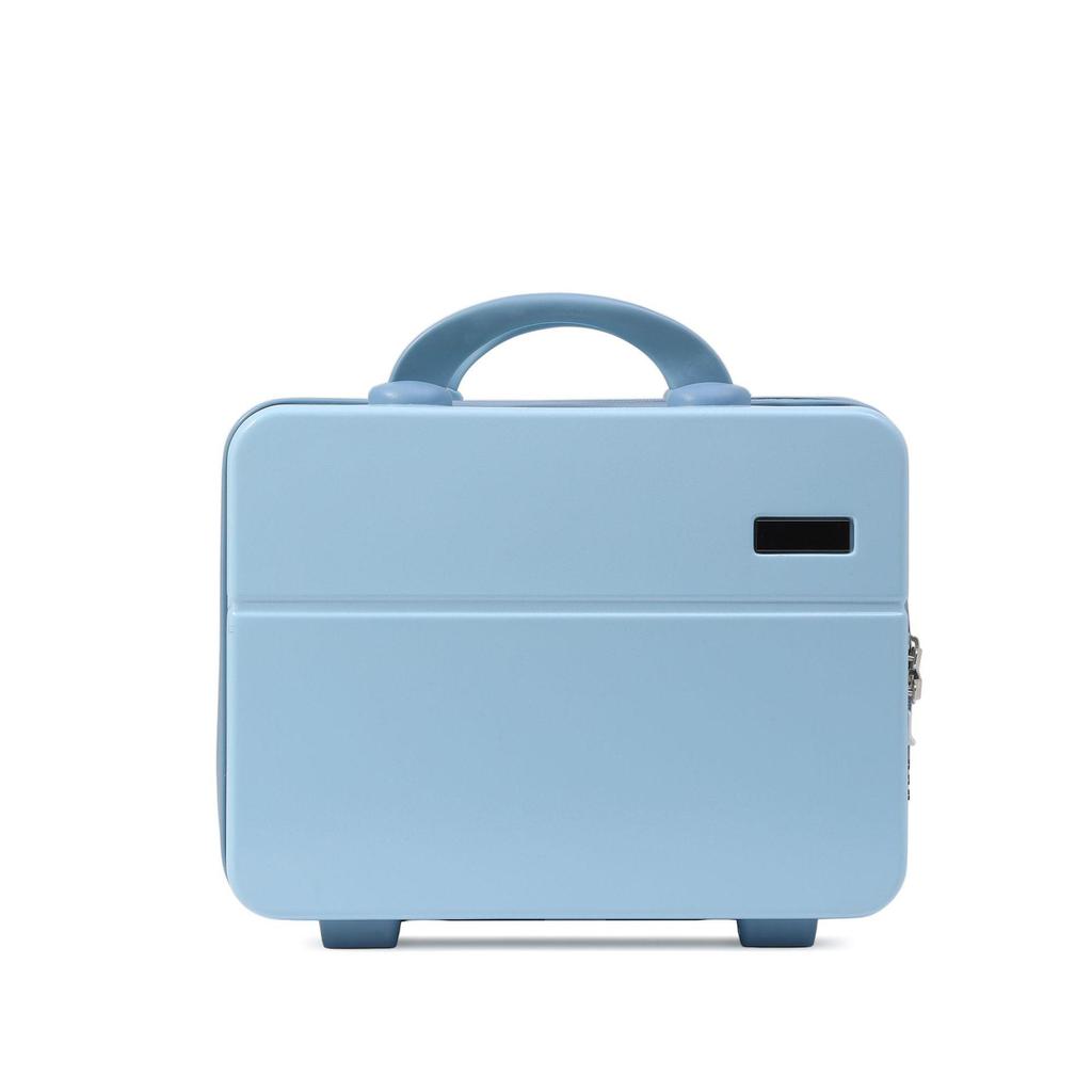 Compact 14-inch Password Cosmetic Handbag in Solid Color - Souvenir Gift Box and Storage Bag Suitcase.