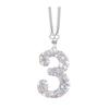 Bling Car Rear View Mirror Accessories Rhinestone Numbers Hanging Ornament 0-10 Automotive Interior Pendant for Women