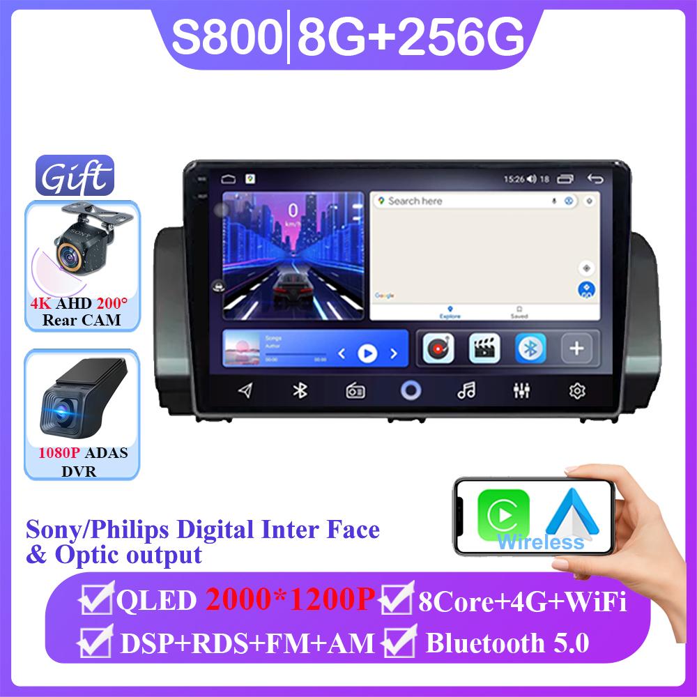 Car Radio Stereo For Renault Sandero 2021 Android 14 Auto Carplay GPS 4G WIFI Navigation Multimedia Video Player CPU No 2din DVD