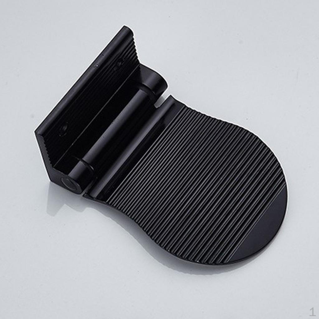 Aluminum Alloy Bathroom Shower Foot Black