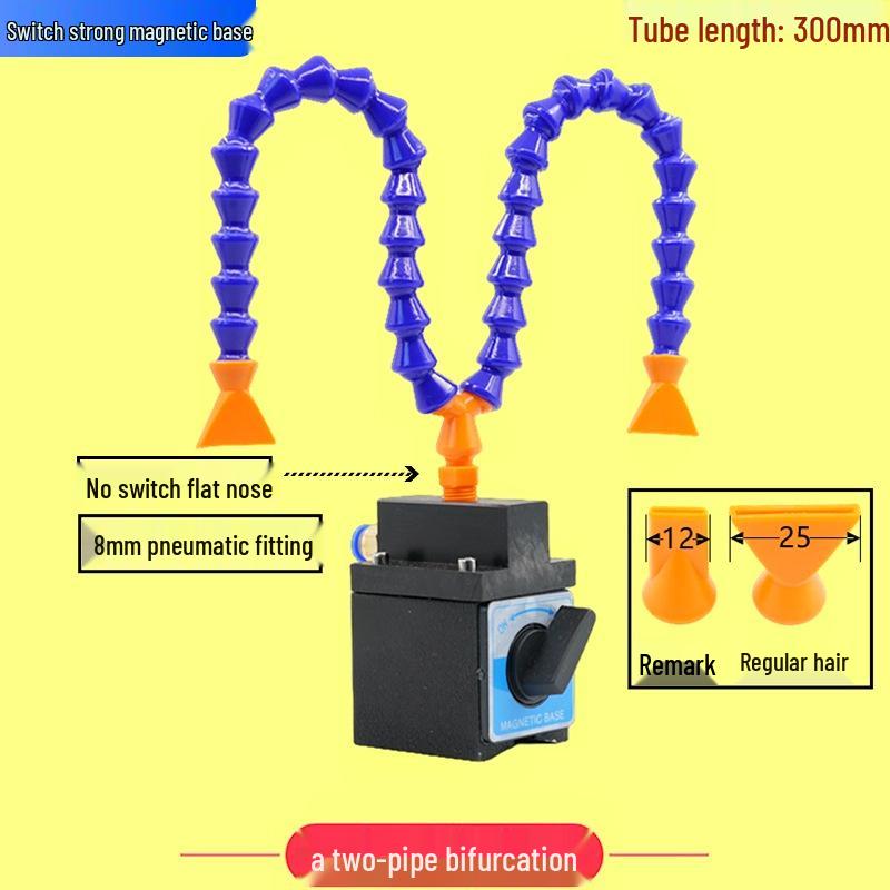 Adjustable Magnetic Base Air Nozzle with Universal Gooseneck Tube