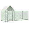 Corral para Pollos de Corral 3x1x1.5m con Cierre de Seguridad y Tela Impermeable de PE, Corral Metálico para Animales Pequeños para Pollos, Conejos y Animales