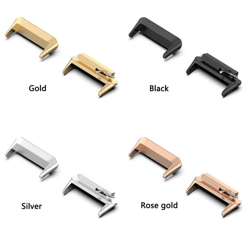2ks kovový konektor kompatibilní pro adaptér Huawei Band 7 z nerezové oceli bez pružinové tyče