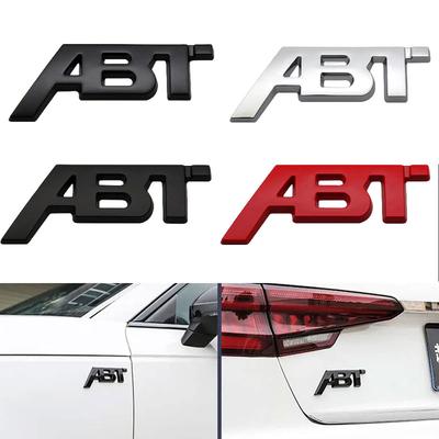3D Metal Letters ABT Logo Car Rear Trunk Sticker Badge for A3 A4 A5 A7 A7 Q3 Q5 Q7 TT RS6 RS3 Accessories R4O
