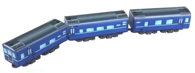 Rokuhan Z Gauge Z Shorty Passenger Car Label Type Railway Model Passenger Car (Blue) SA007-1