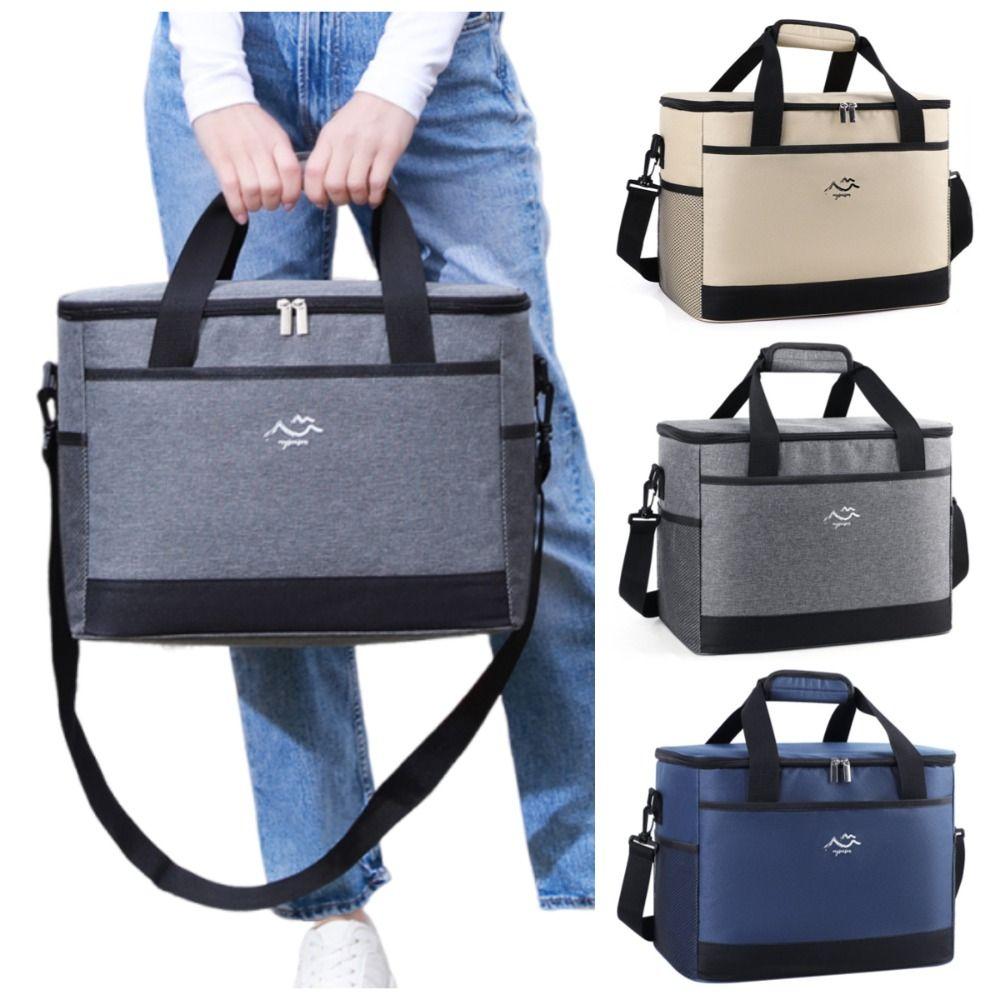 Large Capacity Picnic Bag Waterproof Insulated Tote Bag Food Storage Cooler Bag  Camping