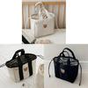 Baby Diaper Bag With Embroidered Bear Canvas For Mom And Baby Outings