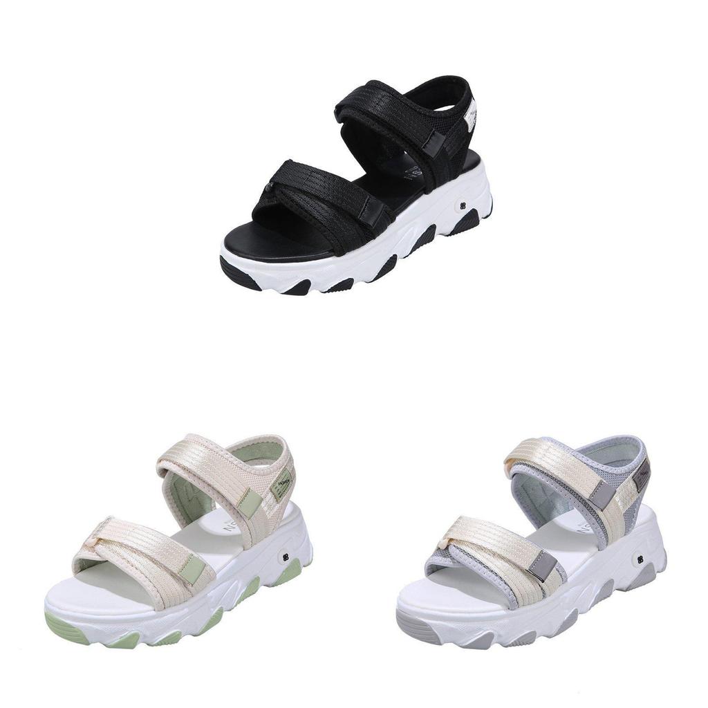 Summer Casual Womens Open Toe Sandals With Breathable Pu Upper For Beach And Daily Wear