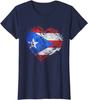Puerto Rico Flag Imitates Old Love Heart Graphics TShirt 100 Cotton ONeck Summer Short Sleeve Casual Mens Tshirt Size S3XL