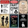Funny Personalized Washroom, Metal Tin Signs, Vintage Toilet Sign, WC Lavatory Wall Art, Bathroom Decor, Restroom Plates, WY156