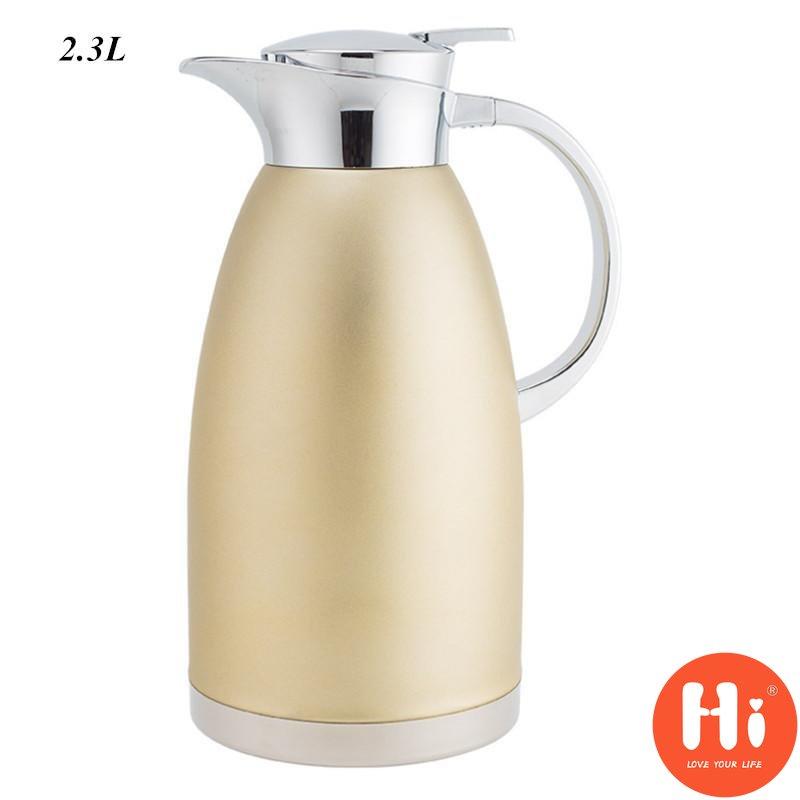 Hi Edelstahl-Isolierung, Vakuum-Thermo-Wasserkrug, Thermokaraffen, Reise-Wasserflasche, Wasserkocher, Kaffeekanne
