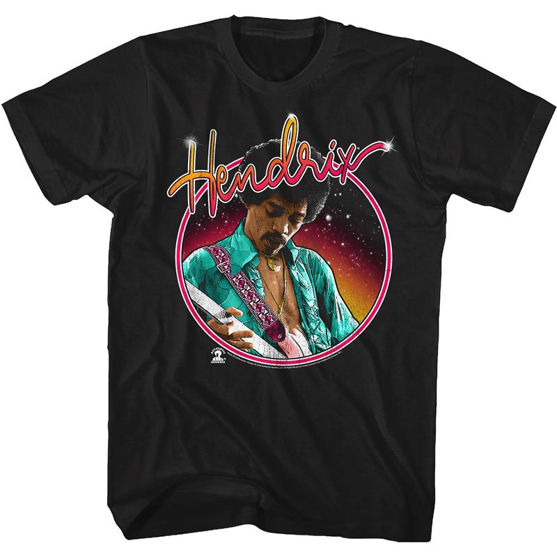 

Jimi Hendrix Rock Electric Guitar Master American Vintage Commemorative Edition Short Sleeve Direct Injection Print T-Shirt 4XL