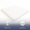 The White Stone Surmatelas en Memory Foam à 9 Zones Différenciées | Épaisseur 10 cm | Revêtement Déhoussable en Tissu Pure Hypoallergénique 