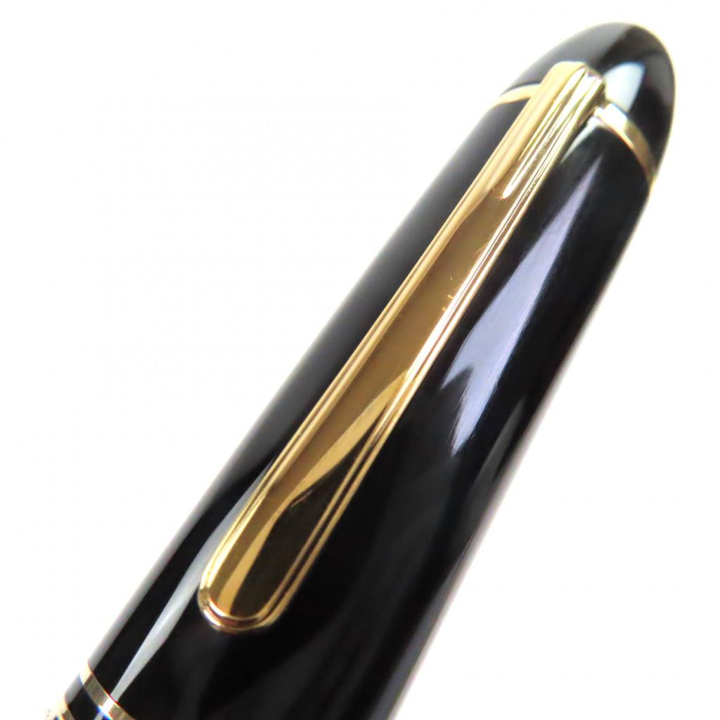 Excellent MONTBLANC fountain pen Meisterstück 149 white star Black gold 14K mens Used