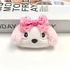 Cute Plushie Puppy Keychains Cartoon Dog Bag Charm Lovely Accessories for Women Kawaii Plush Animal Pendant Gift Key Chain