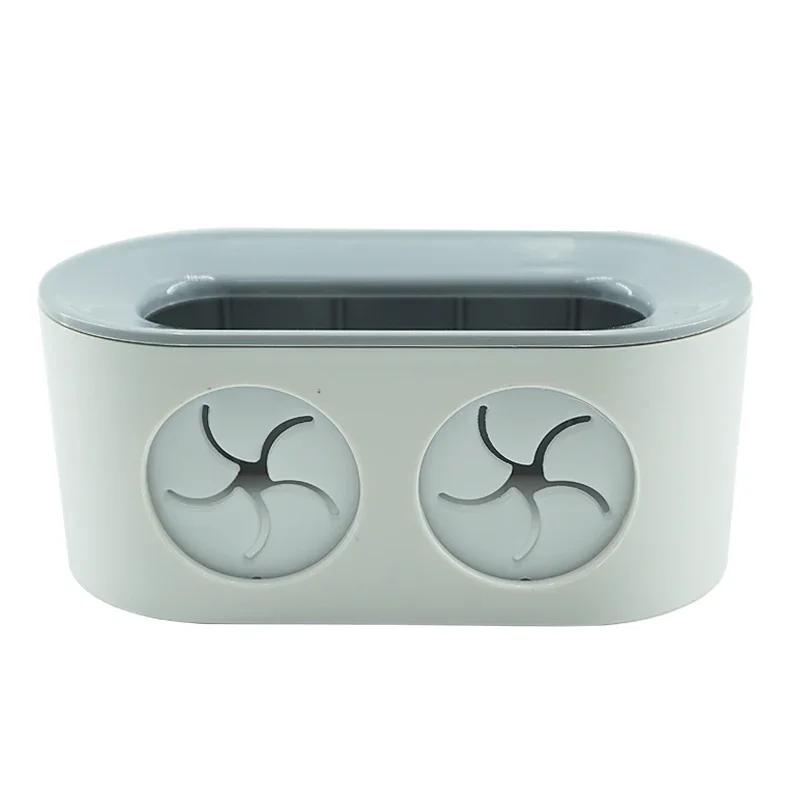 

Toothbrush Holder Double HoleWall Toothbrush Organizer Toothbrush Stand Oral Brush Holder Bathroom Accessories Electric сірий колір