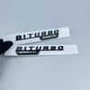 ABEZ1 3D ABS Car Rear Trunk Logo Letters BITURBO TURBO 4MATIC Emblem Badge Sticker For Mercedes AMG C43 C 43 AMG W205 W204 Accessories