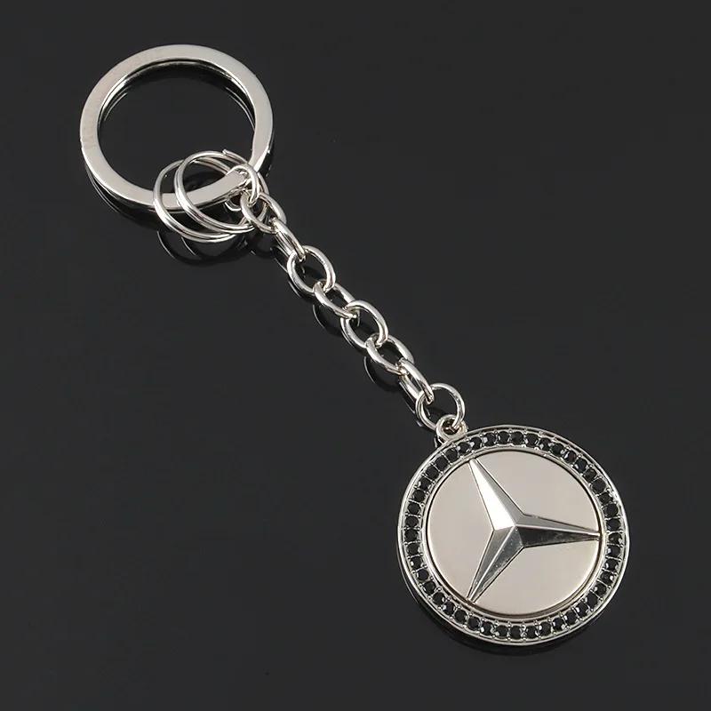 UHBKX1 2025 Hot Car Key Sticker Auto Control Keychain Badge Accessories For Mercedes Benz AMG Smart W205 C300 W203 W206 W108 W124 W126