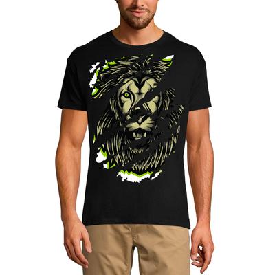 Herren Torn T-Shirt King Lion – Urban Vintage Grafikshirt für Männer