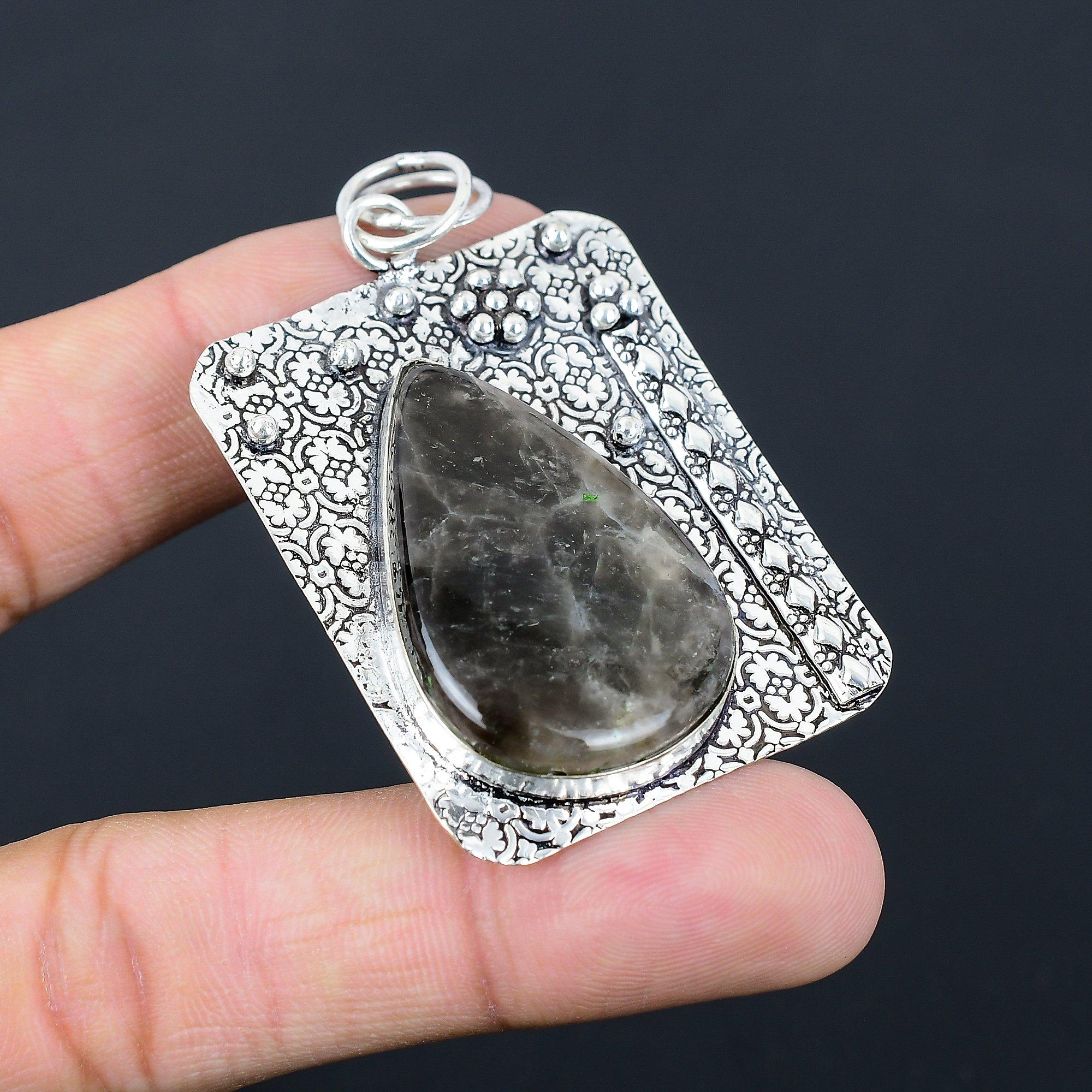 Spider Web Jasper Stone Sister Birthday Anniversary New Pendant Sterling Silver