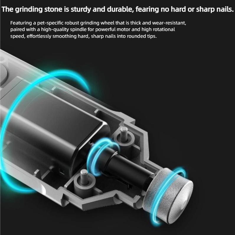 Lime à ongles pour chien Pawbby originale, Coupe-ongles électrique pour animaux de compagnie avec polissage, Rechargeable par USB, Sûre pour petits et grands chiens, chats, chiots