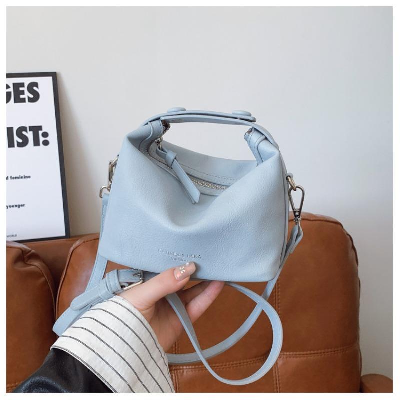 

Премиальная маленькая сумка летняя новая модная нишевая сумка-мессенджер портативная сумка-пельмень синий