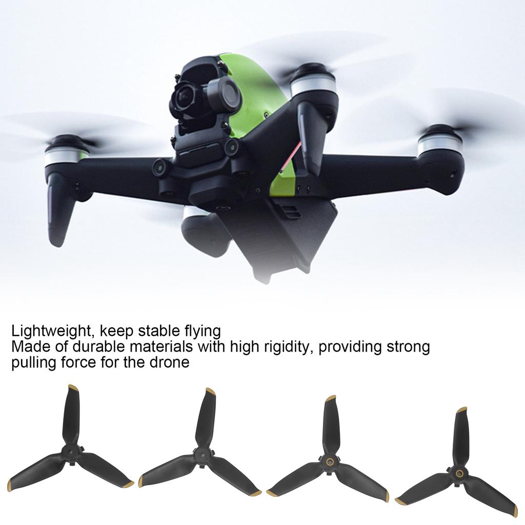 2Pair RC Drone Propellers 3 Blades Quick Release Propellers Replaccement for FPV ComboGold Edge