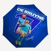 Football Player, Number 17 Automatic Opening and Closing Umbrella, Compact Travel Umbrella, Lightweight and Portable, Suitable for Beach Com