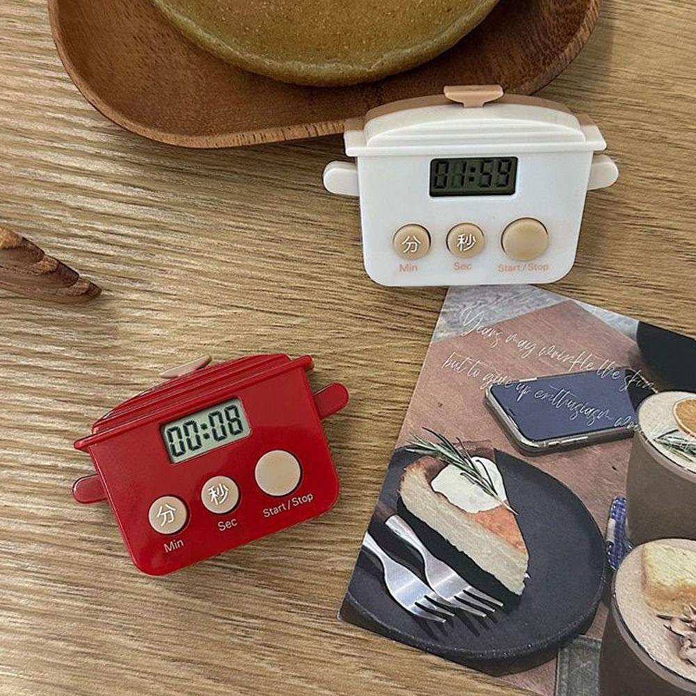 Cartoon Shape Countdown Timer LCD Time Manager Kitchen Timer  for Baking Cooking Sports Reminder