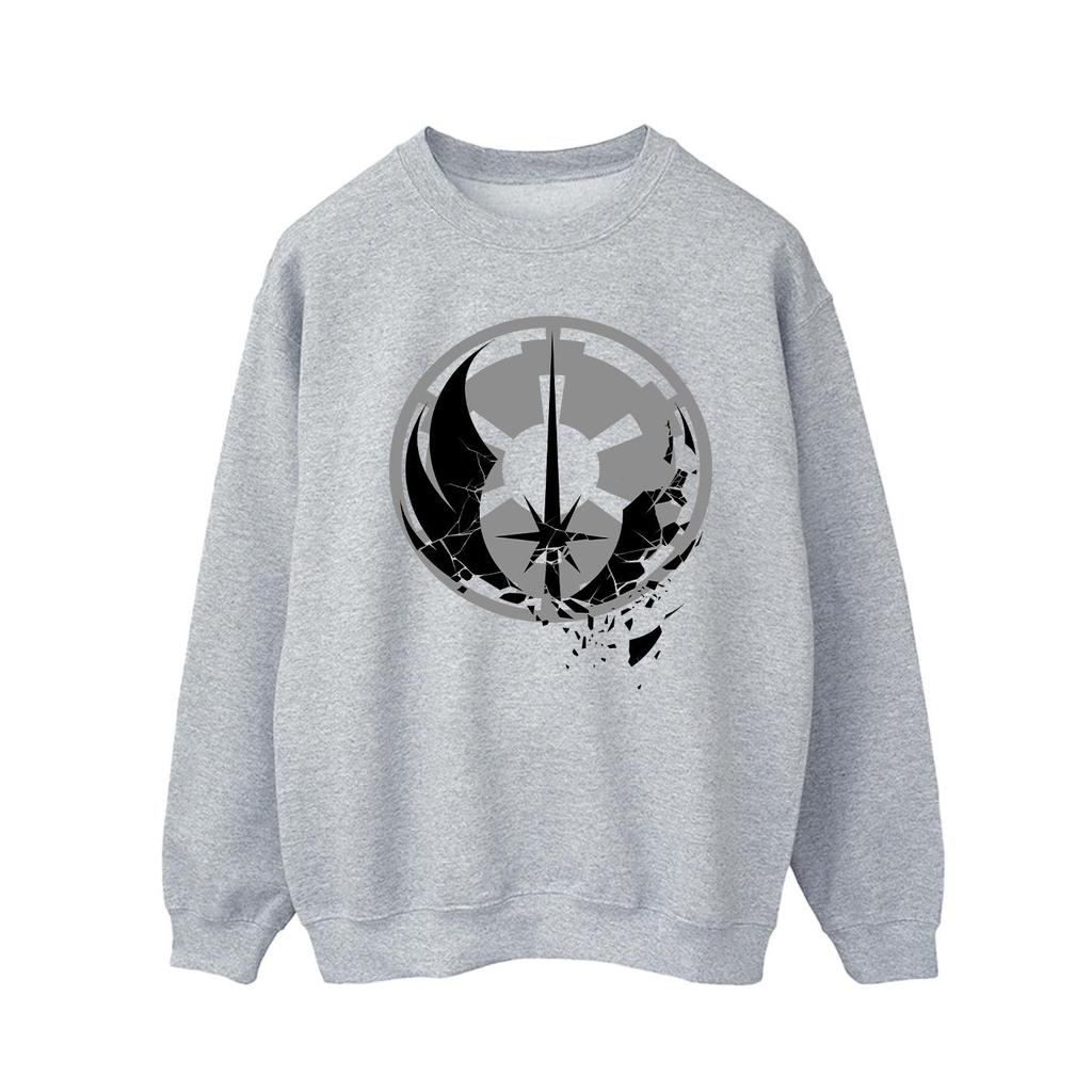 STAR WARS Herren-Sweatshirt mit Obi-Wan Kenobi-Frakturlogos