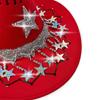 Practical Felts Cowboy Hats With Festival Five Point Star Embellishment Comfortable Unisex Western Accessory For Christmas