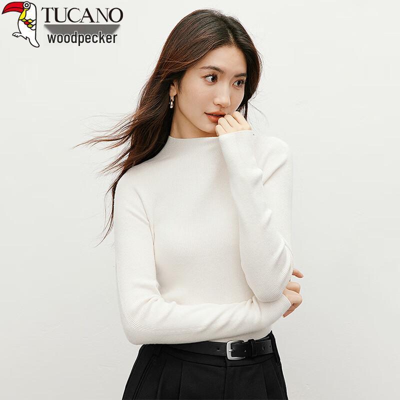 Woodpecker Women s Ribbed Semi-High Collar Long Sleeve Baselayer S