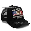 1776-2026 US 250th Anniversary Eagle Flag Embroidered Mesh Baseball Cap