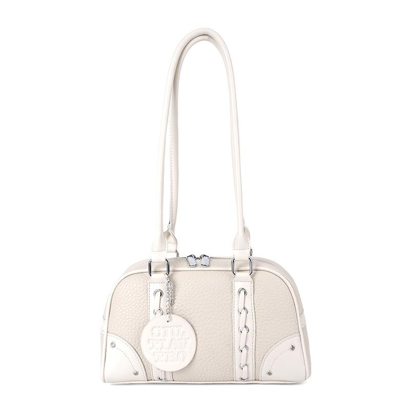 Korean summer niche foreign style underarm bag 2025 new fashion contrasting color casual commuter shoulder Boston bag