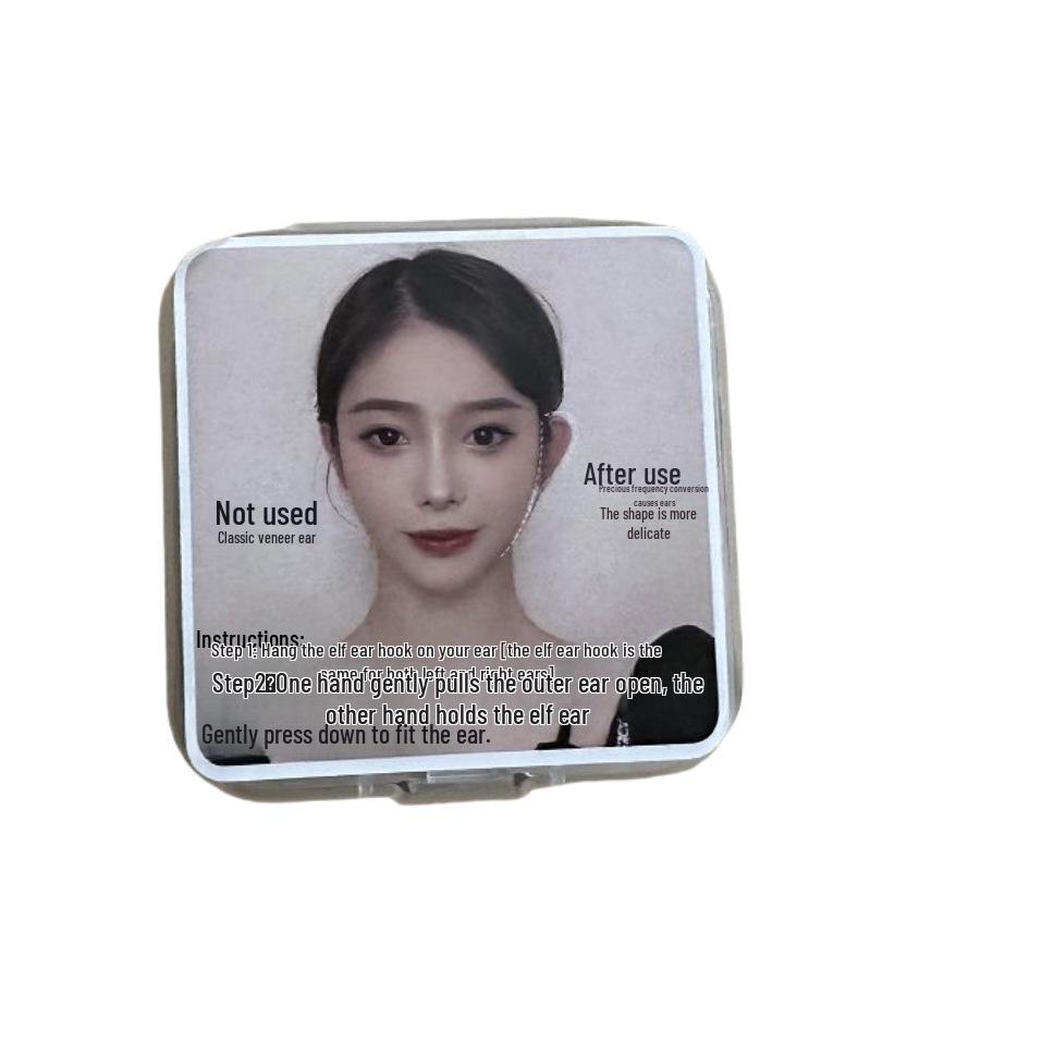 Elfen-Ohrhaken: Schmerzfreie, transparente Silikonstütze für kleine Gesichter