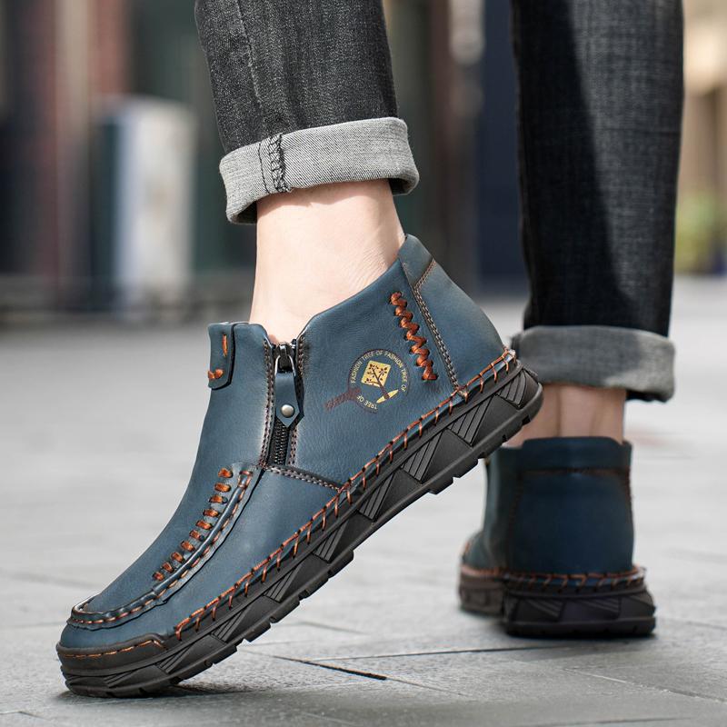 Мужская повседневная обувь средней высоты Мужская обувь большого размера для активного — фото 4