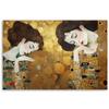 Canvas print, Portrait of a woman in gold - G. Klimt