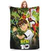 Ben 10 Obcy Ben Tennyson Omnitrix Gra Koc Miękki Ciepły Koc Kładziony Flanelowy Dekoracja na Lato Klimatyzację Pościel