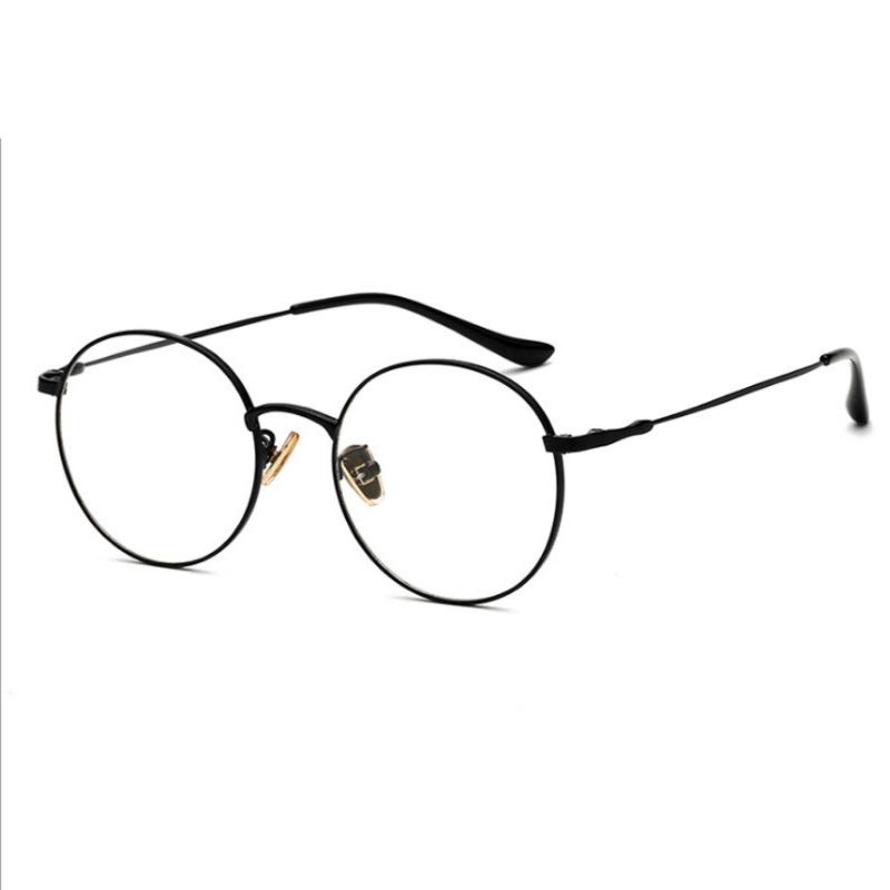 Women Men Round Finished Myopia Eyeglasses Anti Blue Light Short Sight Spectacles Diopter -0.5 -0.75 -1.0 -1.25 -1.5 -2.0 To -8.0