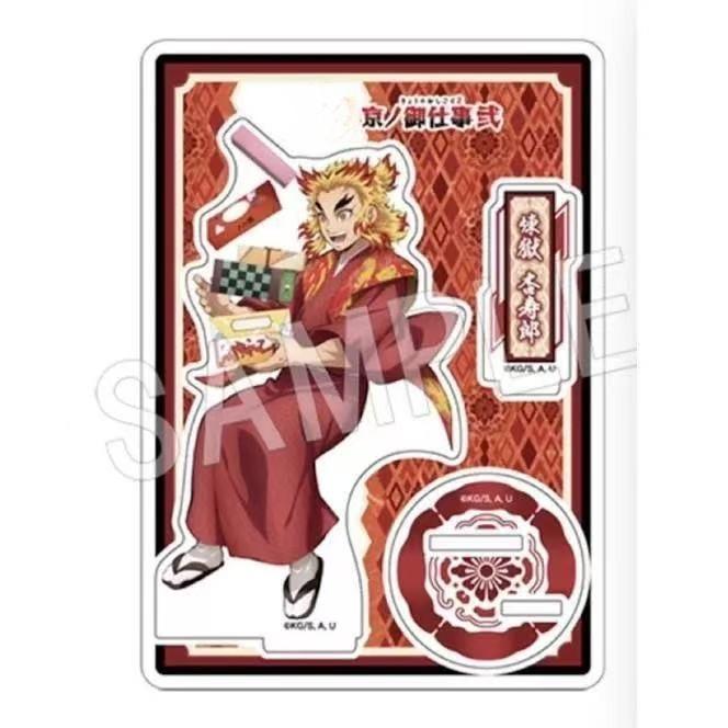 FOR Balde of Ghost Muichiro Figure Collection Acg Stand Uzui Tengen Acrylic Stand Gyomei Figur Standing Plate Kyoujurou Toys Boy