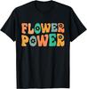 Flower Power Hippie Women Retro 60s 70s Vintage Sunflower Gift T-Shirt