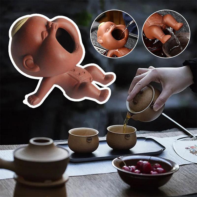 Urinating Boy Tea Pet Figurine Purple Clay Urine Boy Tea Pet Ornament For Home Use Tea Tray Urine Boy Tea Play
