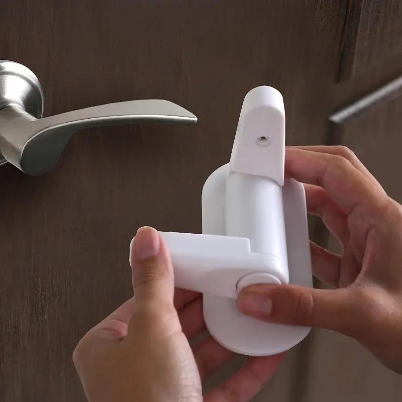 Child Safety Door Handle Lock, Child Anti-pinch Safety Lock Drawer Interior Door Handle Protection Lock
