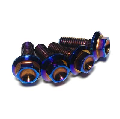 Titanium Alloy (64 Titanium) License Plate Bolts (4 Barn Blue Color)