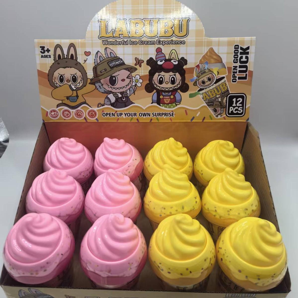 Labubu Сюрприз Мороженое Слепой Бокс Брелок Игрушка Фигурка Random Single